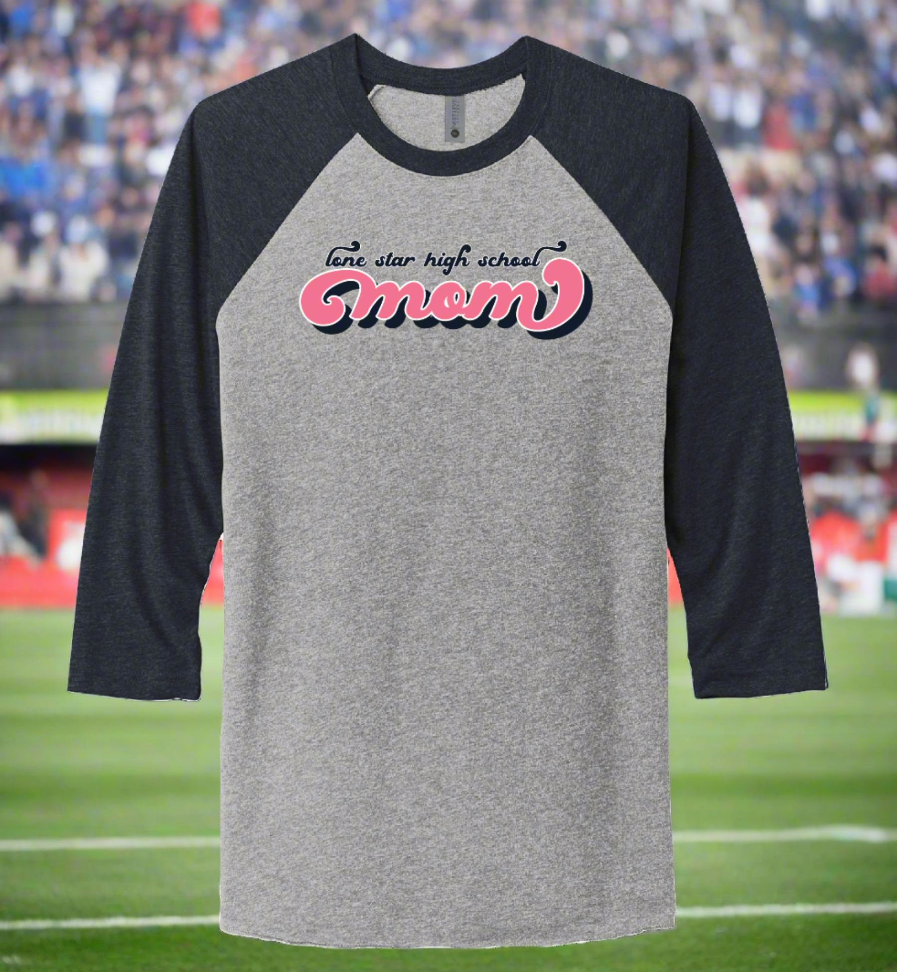 Lone Star Football Mom Raglan
