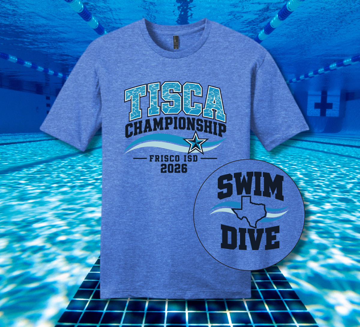 Frisco ISD Swim '26 - Heather Royal Tee