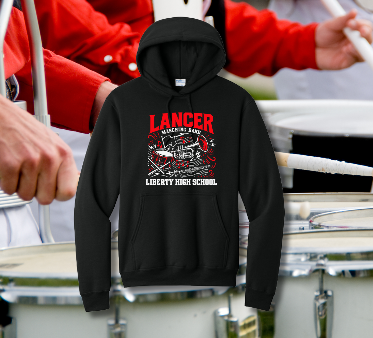 Liberty HS Band '26 - Lancer Marching Band Hoodie