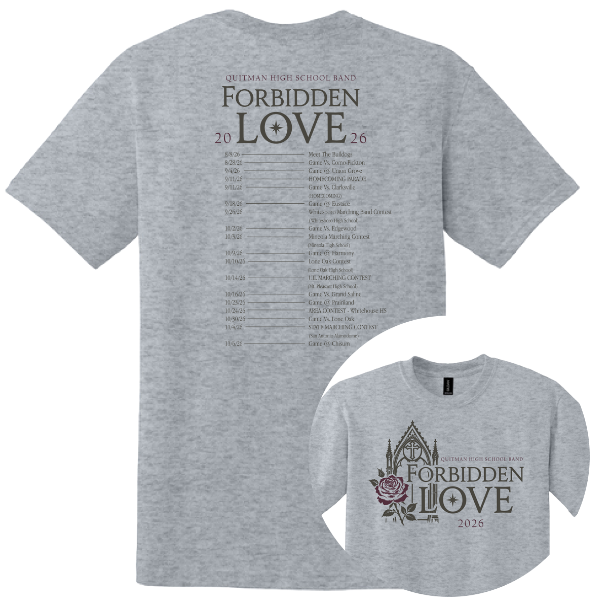 Quitman HS Band '26 - Tour Shirt
