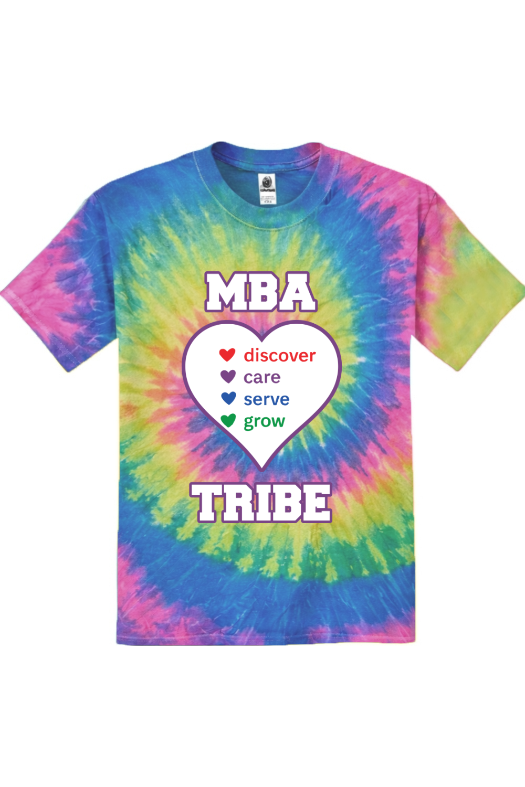 MBA Spirit - Rainbow Tie Dye Adult Shirt