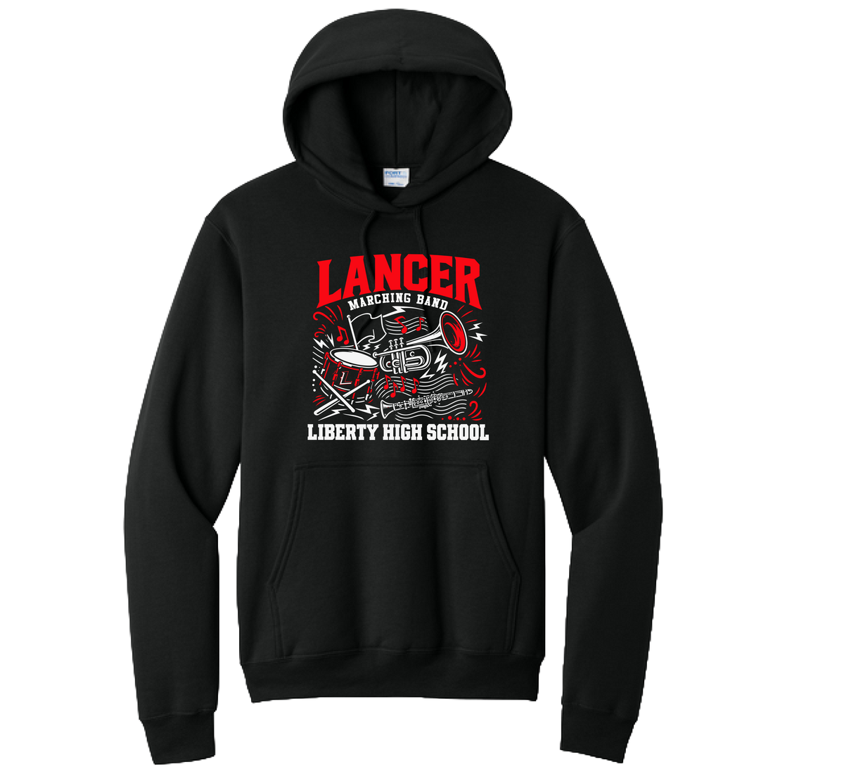 Liberty HS Band '26 - Lancer Marching Band Hoodie