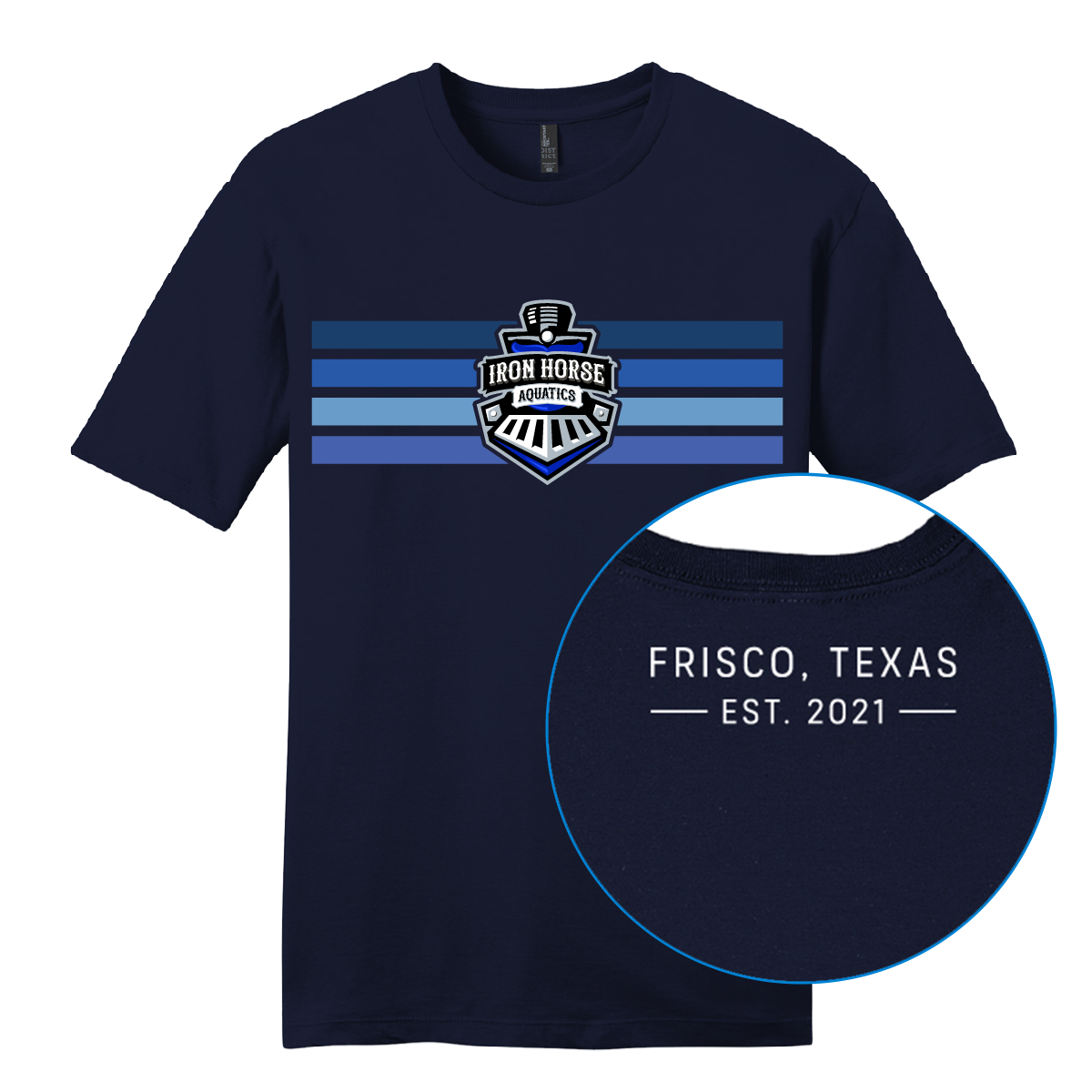 Iron Horse Aquatics '26 - Stripe Logo Tee