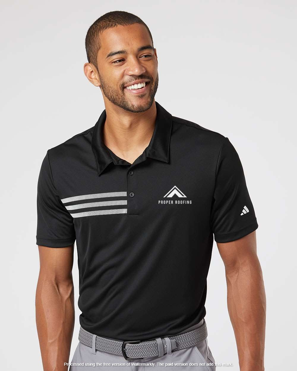 Proper Roofing - Men's Adidas Polos