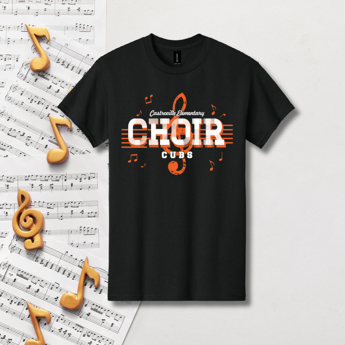 CE Choir - Music Notes Youth Tee
