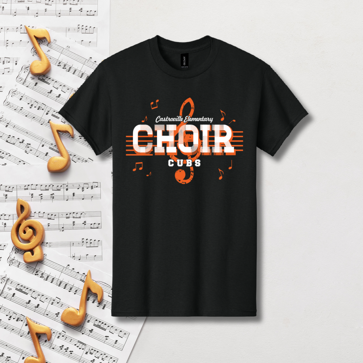 CE Choir - Music Notes Adult Tee