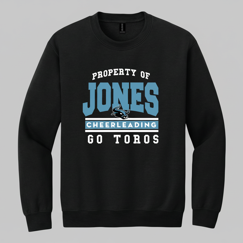 MJMS Cheer '26 - Black Crewneck Sweatshirt