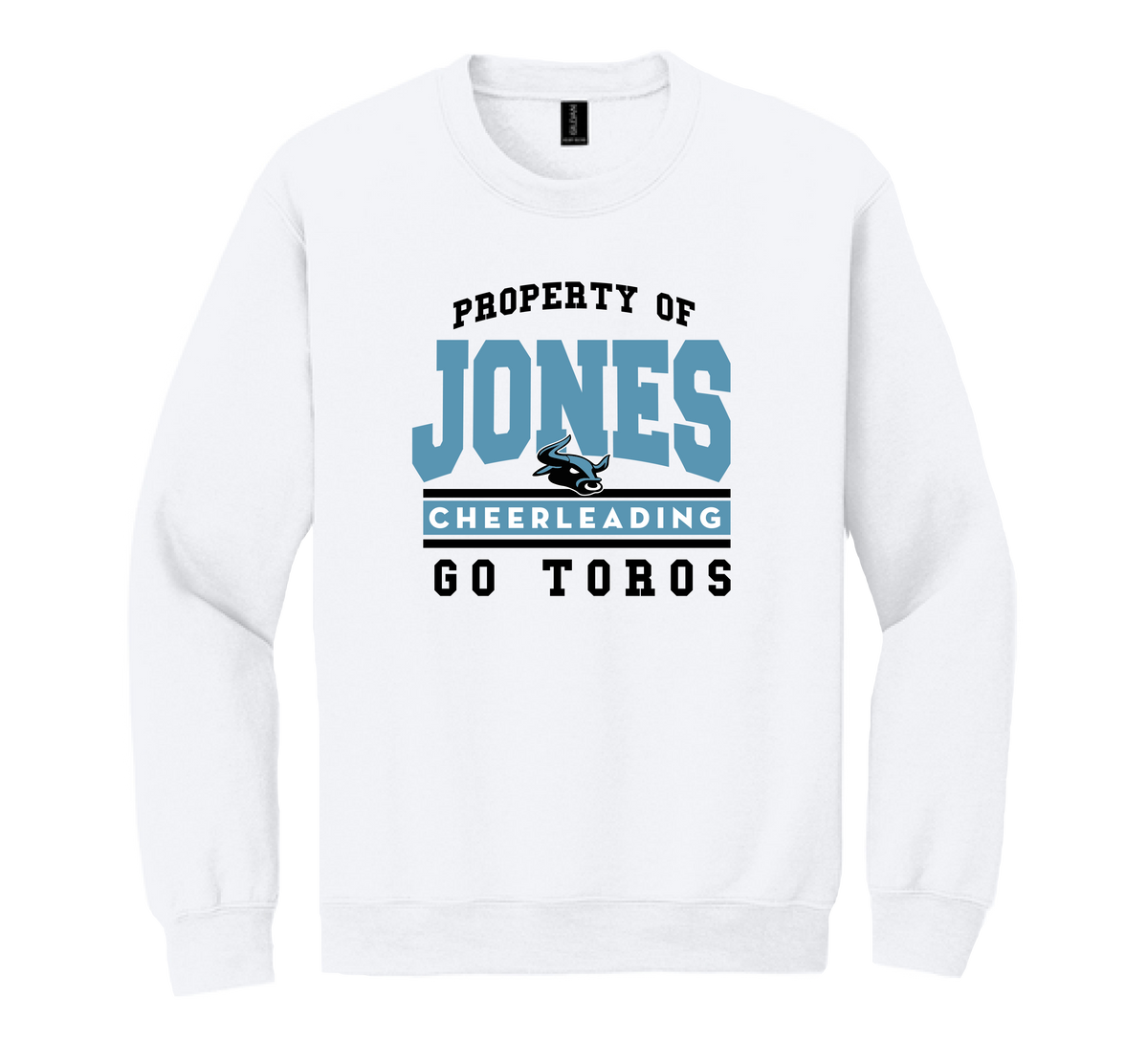 MJMS Cheer '26 - White Crewneck Sweatshirt