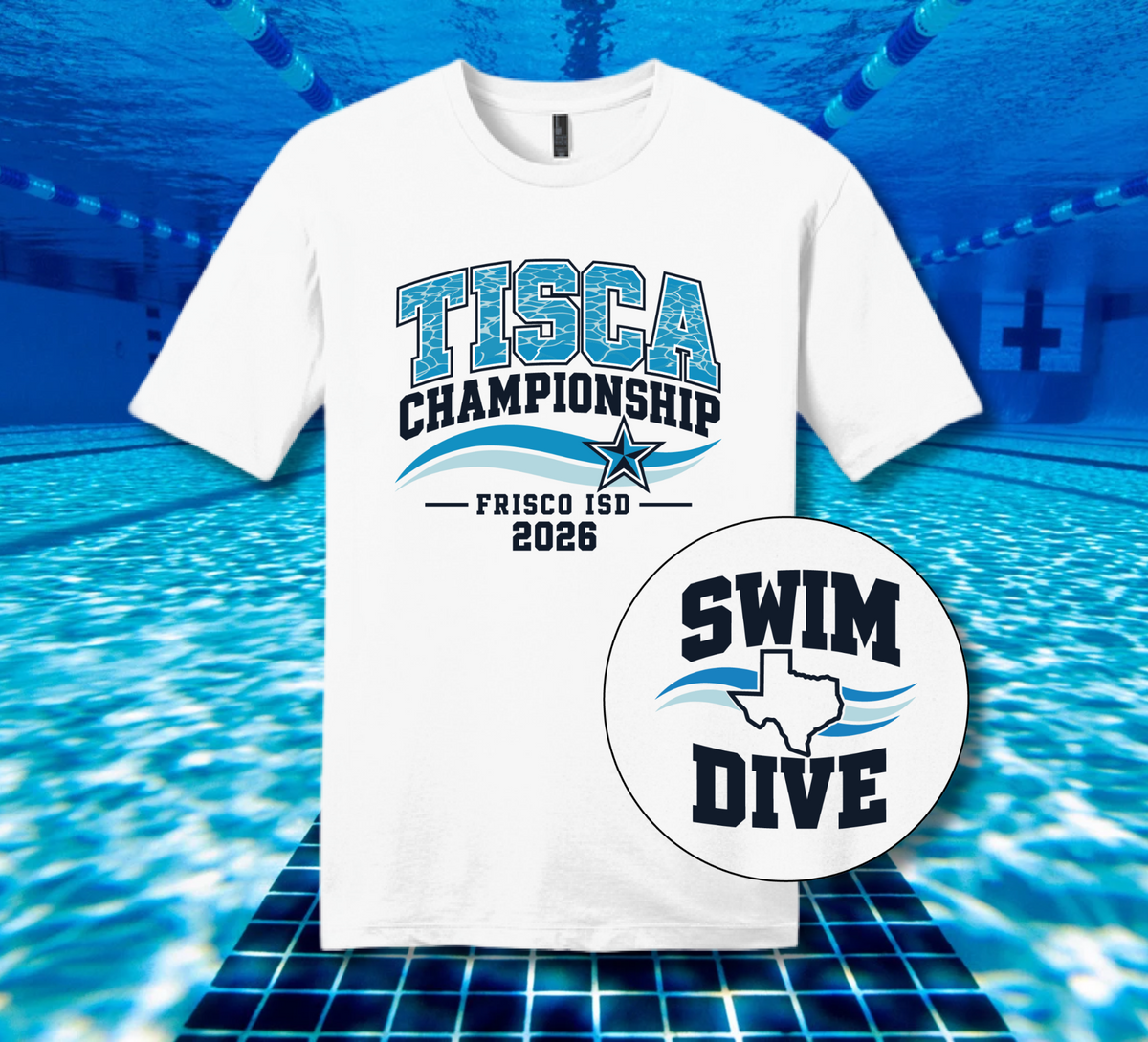 Frisco ISD Swim '26 - White Tee