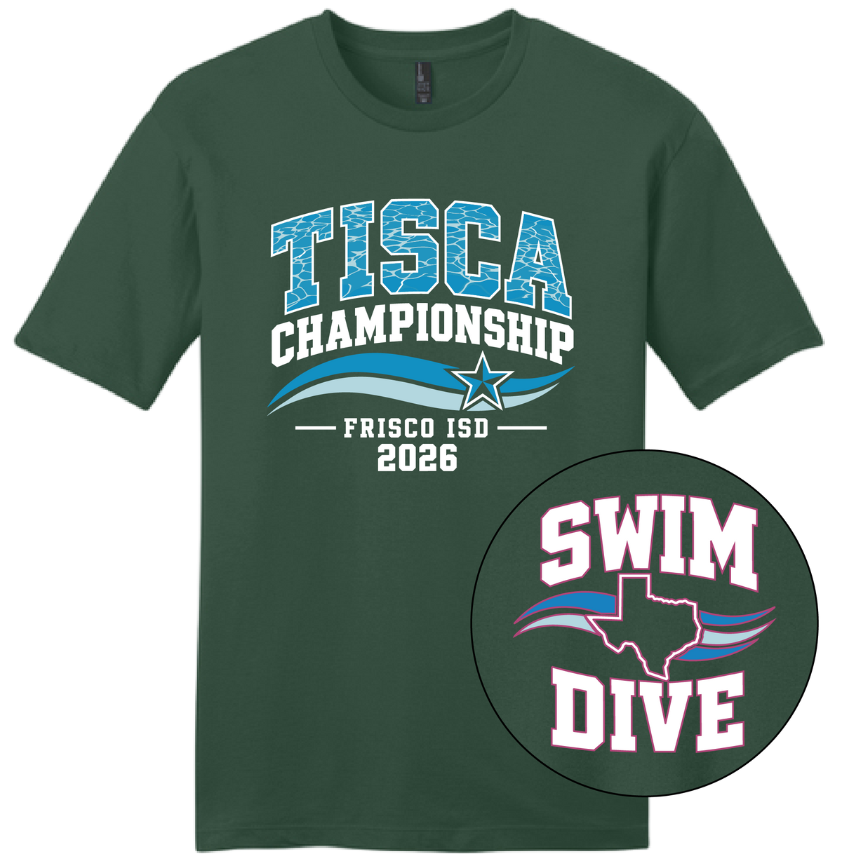 Frisco ISD Swim '26 - Forest Green Tee