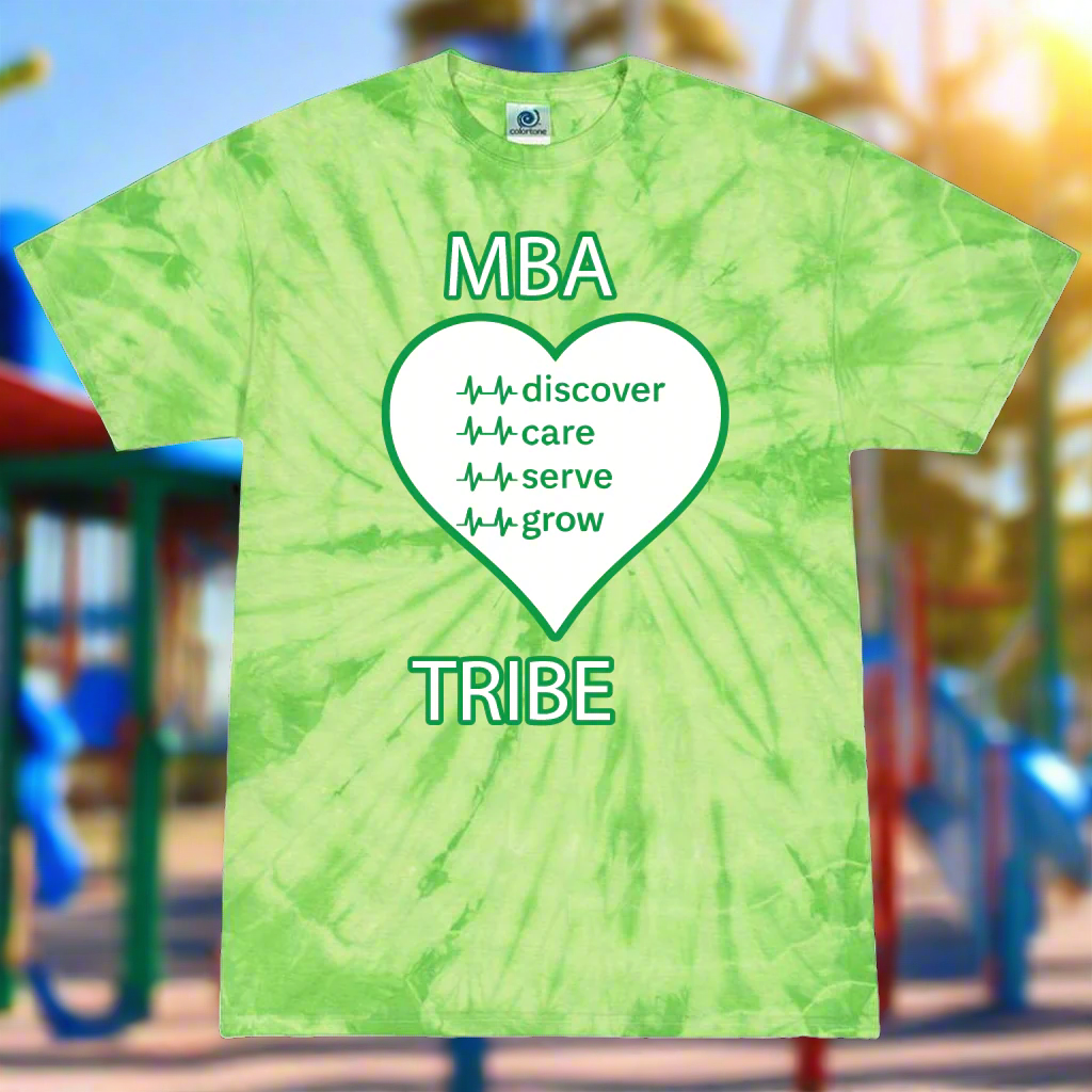 MBA Spirit - Green Tie Dye Youth Shirt