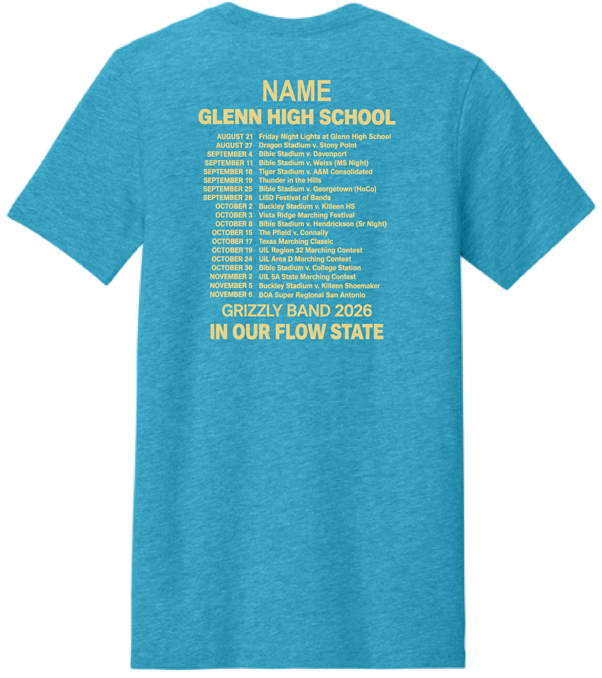 Go with the Flow Tee - Glenn CUSTOM