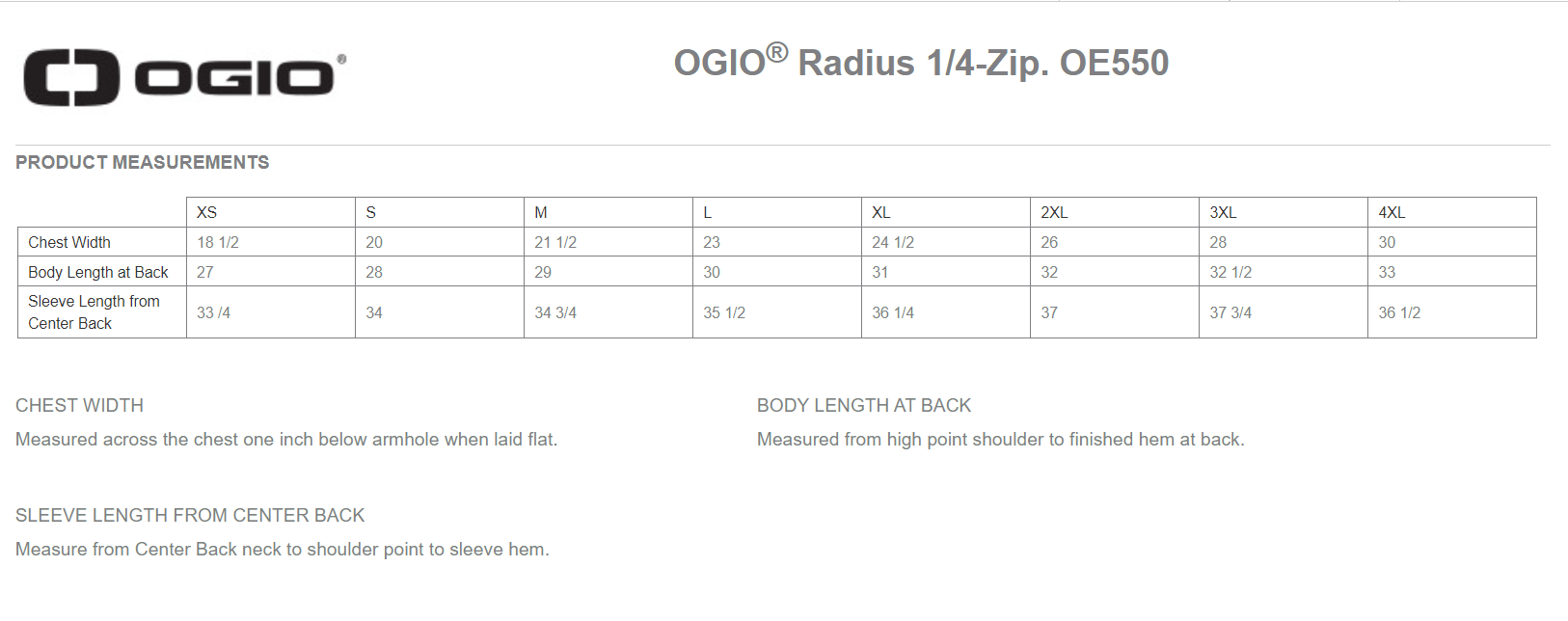 CHS - OGIO 1/4 Zip