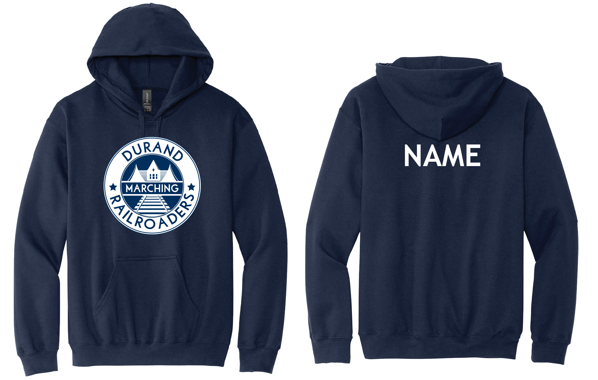 DMR Gildan Softstyle Midweight Pullover Hooded Sweatshirt with DTF Logos