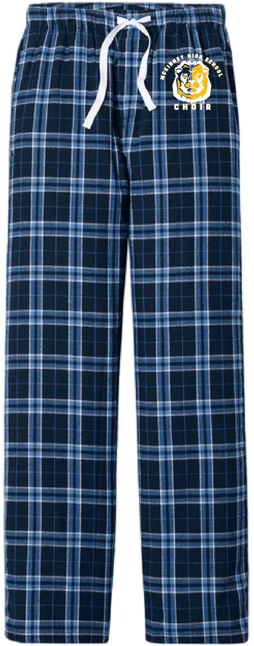 McKinney HS Choir '26 - Flannel Pocket Pants - True Navy/Carolina Blue