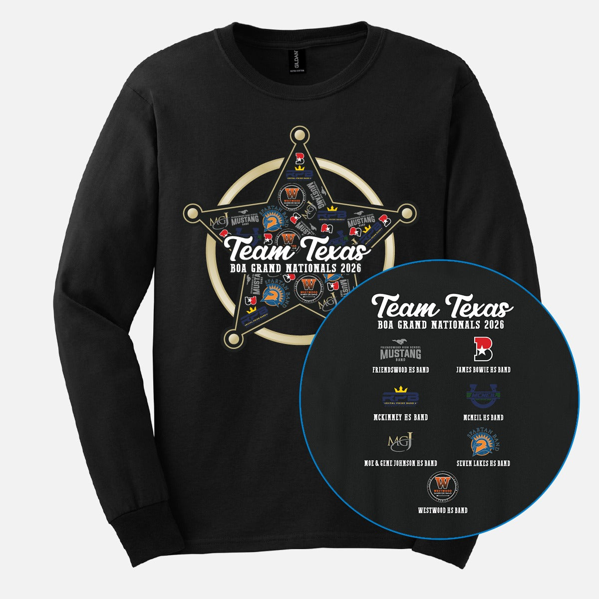 Team Texas 2026 Long Sleeve Version 1 Black