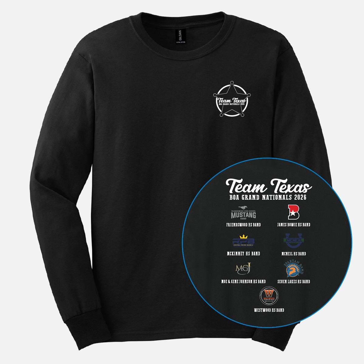 Team Texas 2026 Long Sleeve Version 2 Black