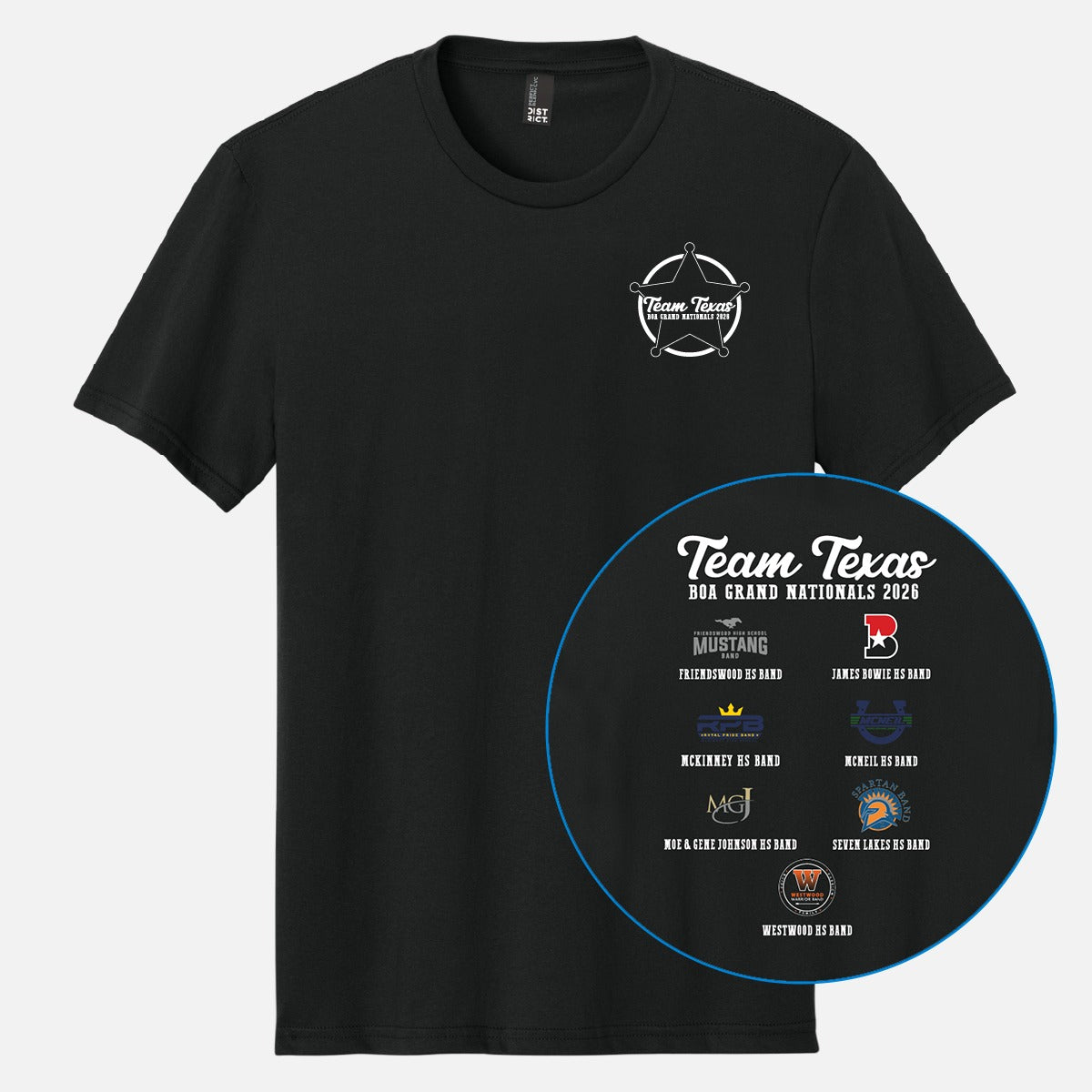 Team Texas 2026 T-shirt Version 2 Black