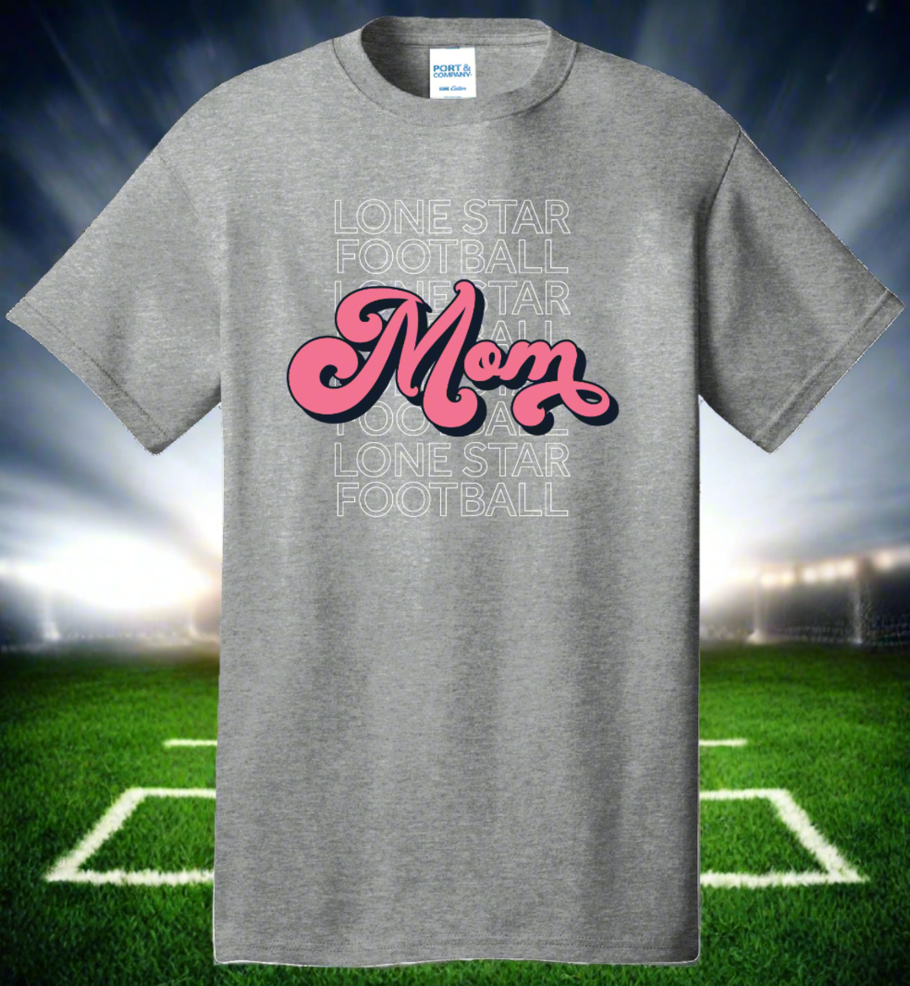 Lone Star Football Mom Tshirt