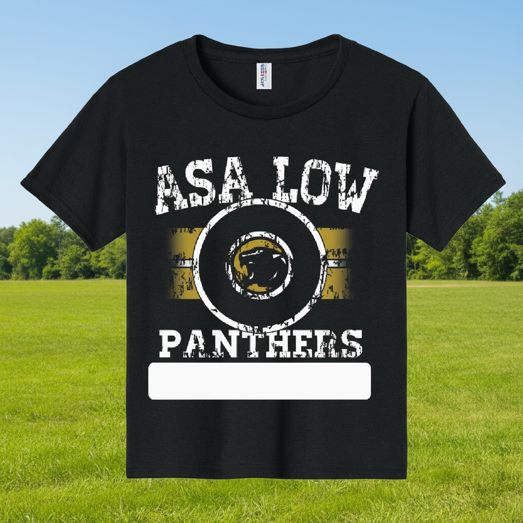 Asa E.Low '26 - Youth Black Shirt