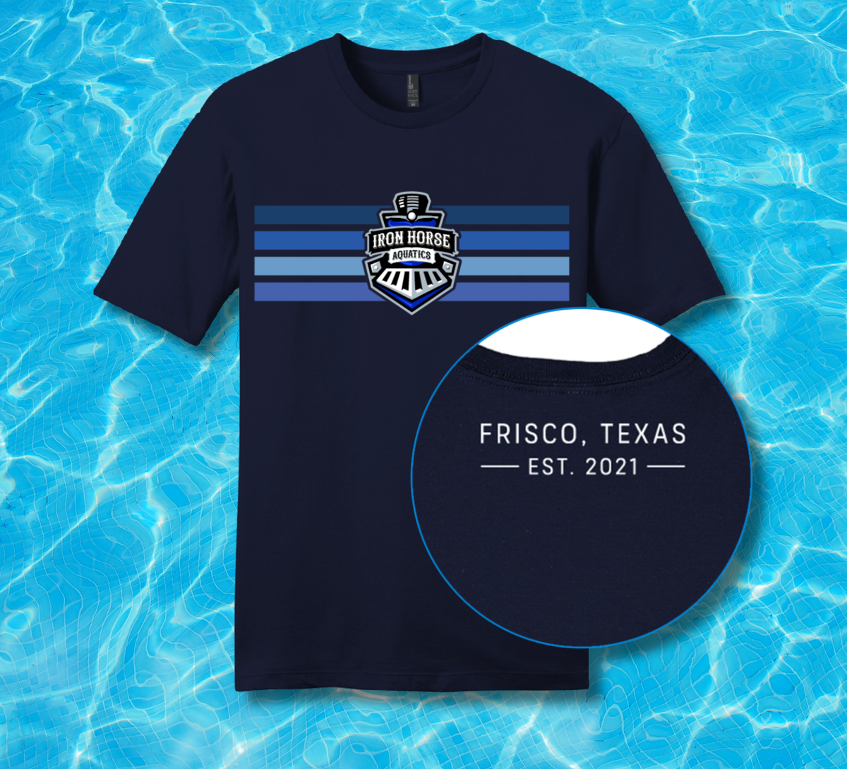 Iron Horse Aquatics '26 - Stripe Logo Tee