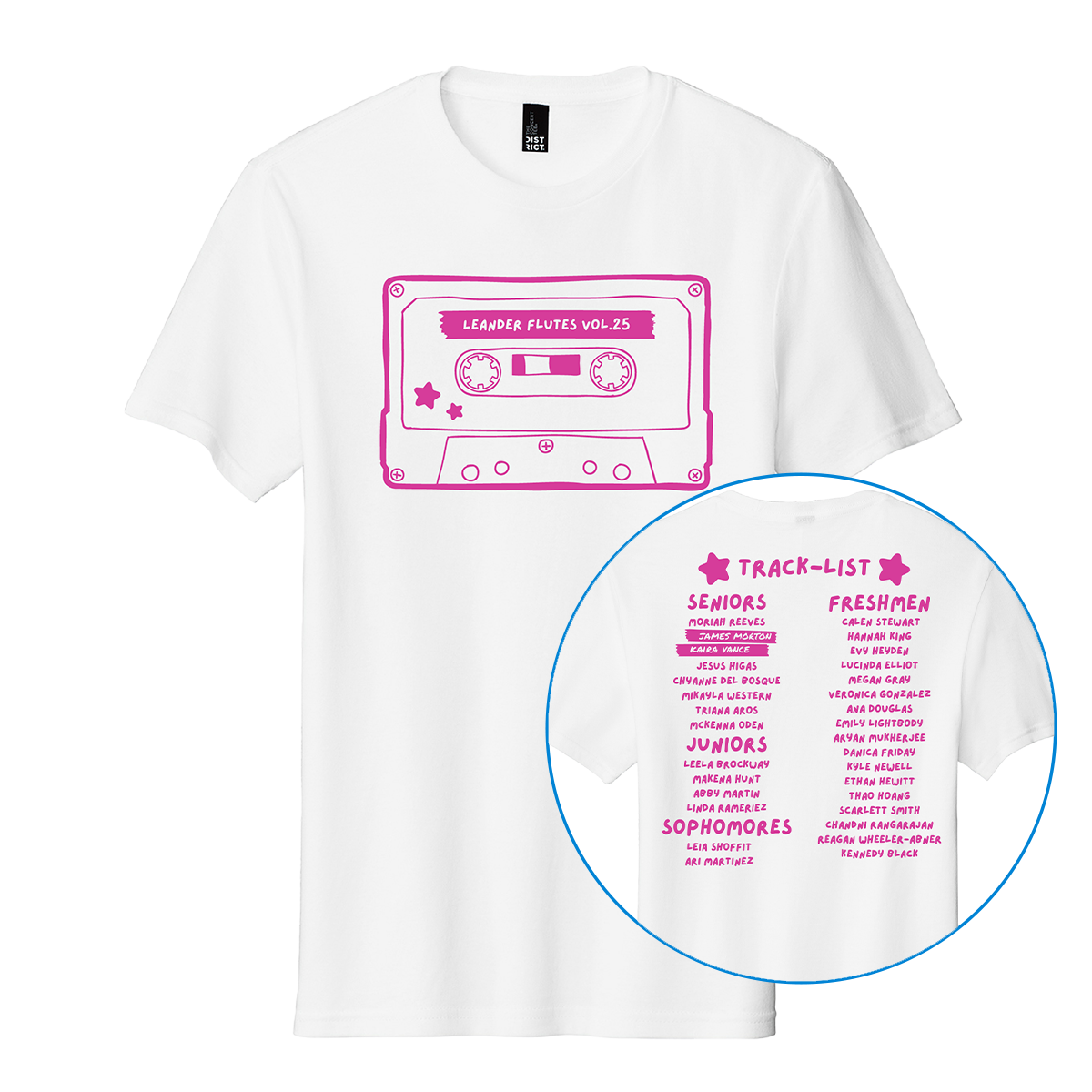 Leander - Flute Section Shirts - White