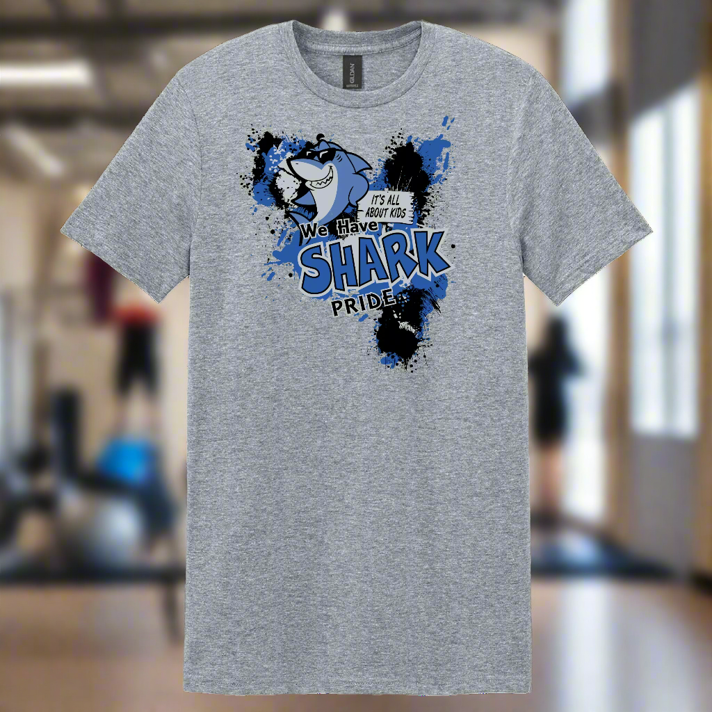 TJ Elementary Shark Spirit Shirt - Adult