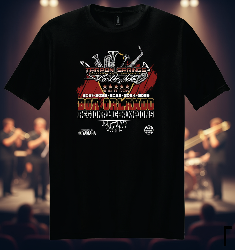 Tarpon Springs HS '25- BOA Regional Champs Shirt