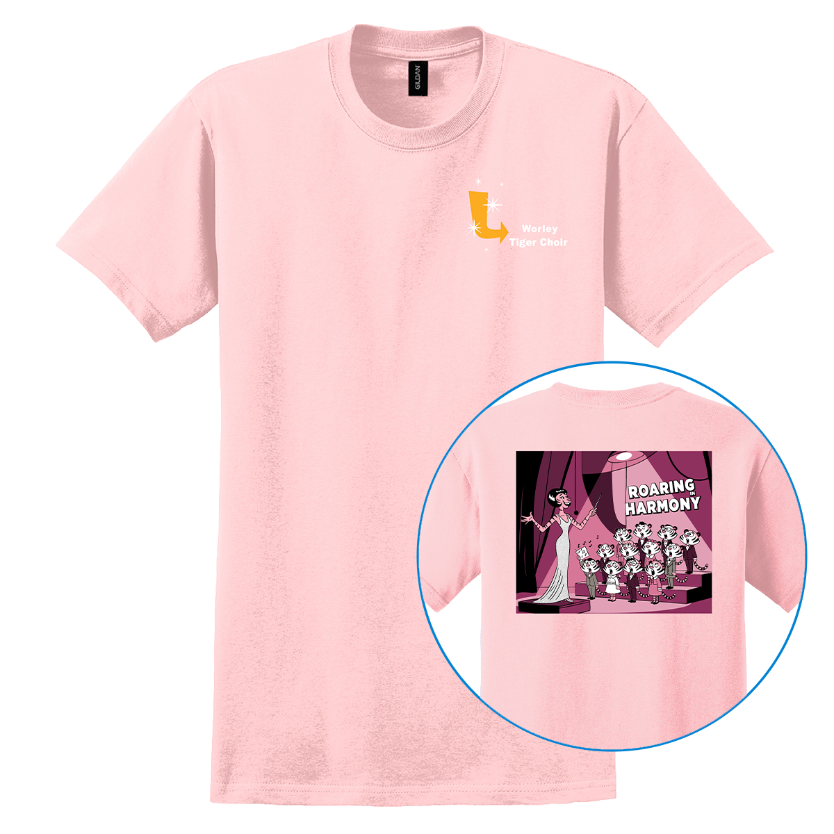Worley MS Choir Shirt - Light Pink