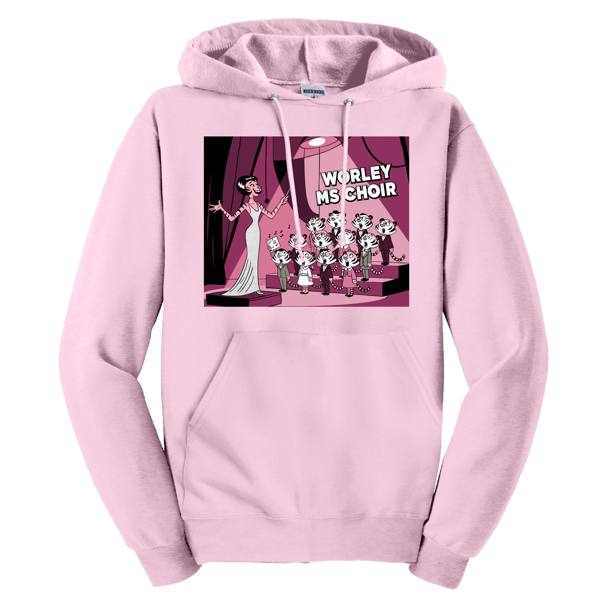 Worley MS Choir Hoodie - Light Pink