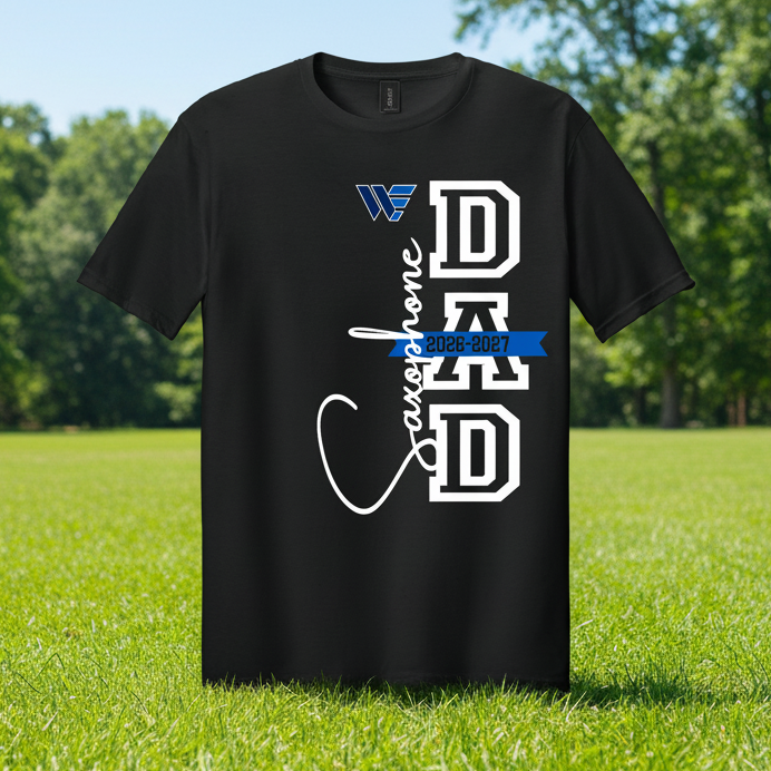 WEBB '26- Saxophone Dad Shirt