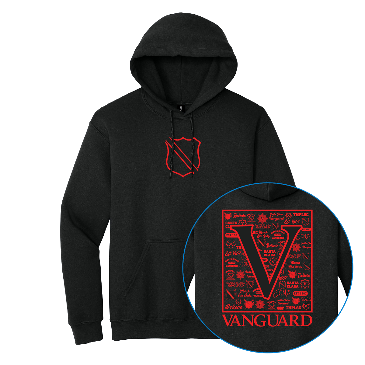 Santa Clara '26 - Black Hoodie