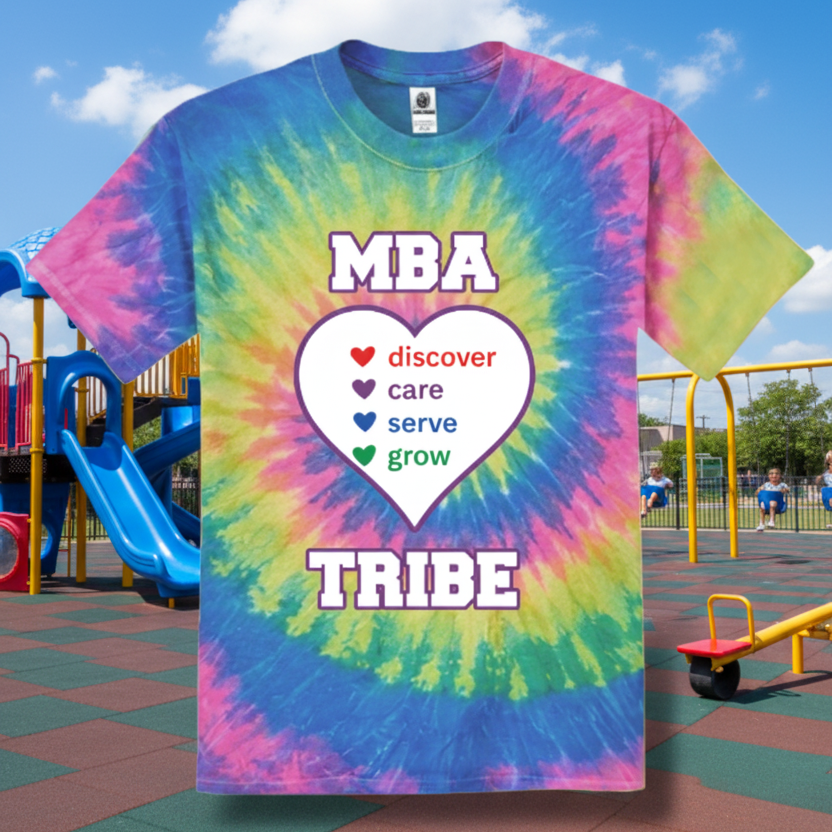 MBA Spirit - Rainbow Tie Dye Adult Shirt