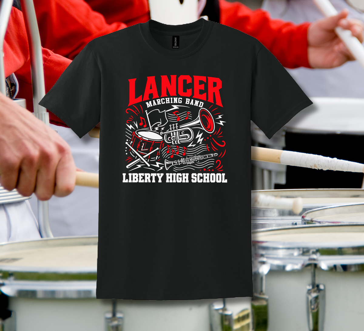 Liberty HS Band '26 - Lancer Marching Band Tee