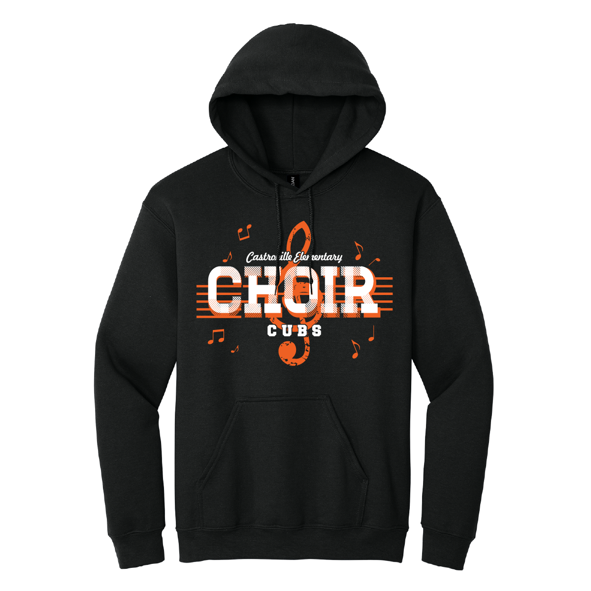CE Choir - Music Notes Adult Hoodie