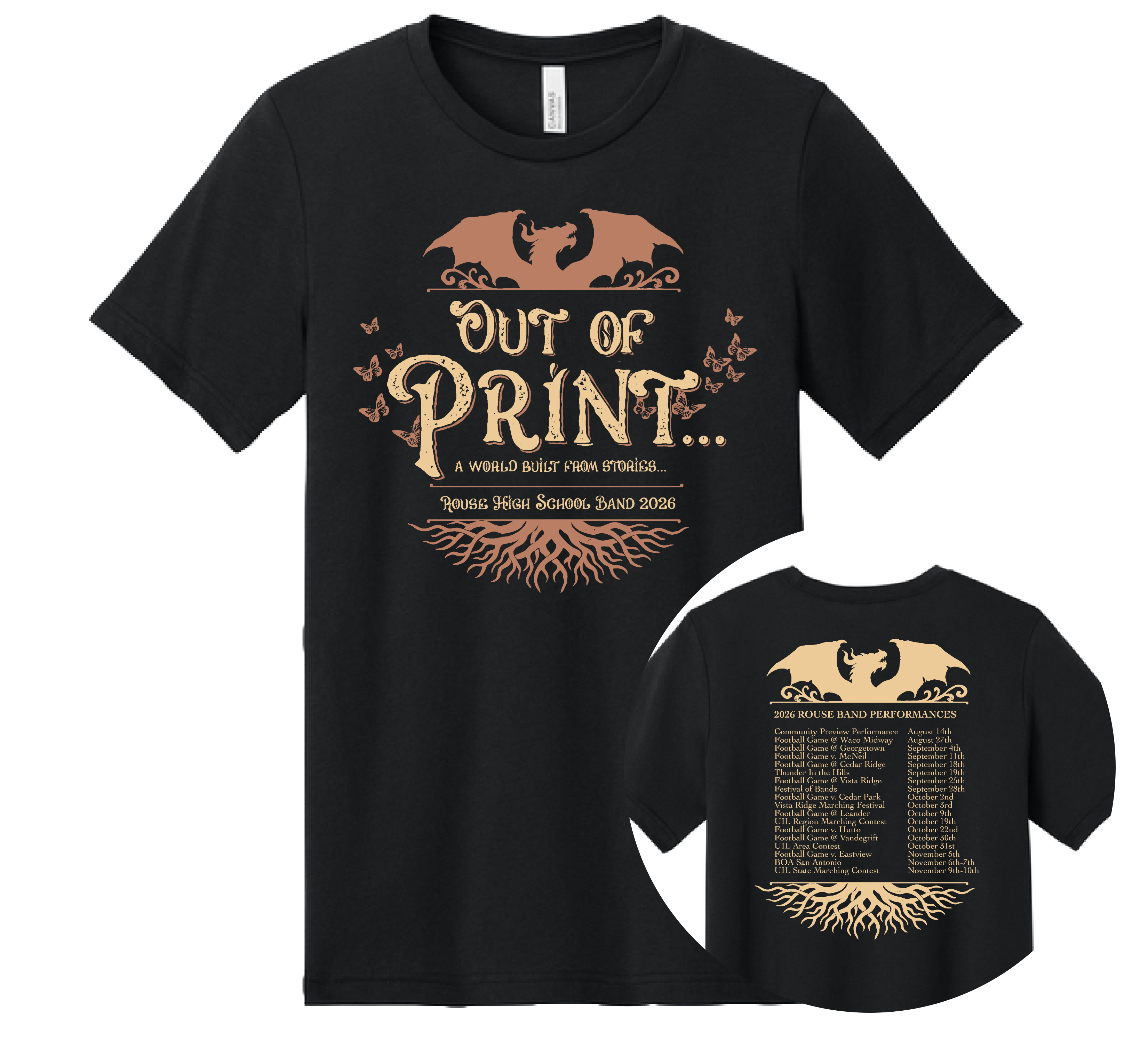 RHS Band - 2026 "Out of Print" Show Shirt