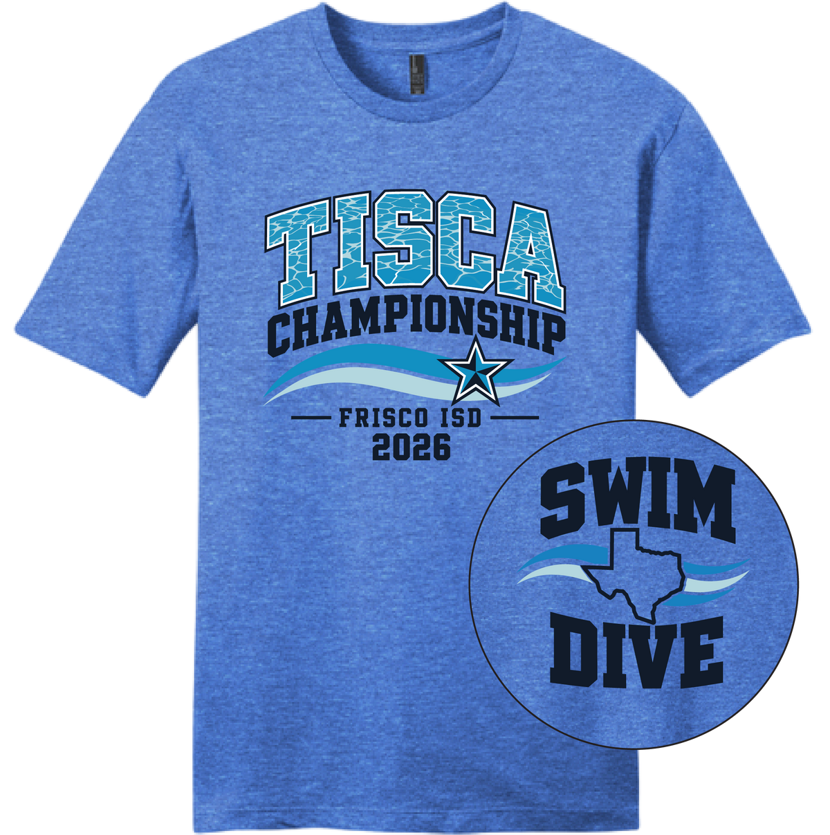 Frisco ISD Swim '26 - Heather Royal Tee
