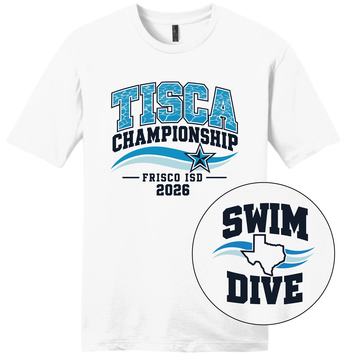 Frisco ISD Swim '26 - White Tee