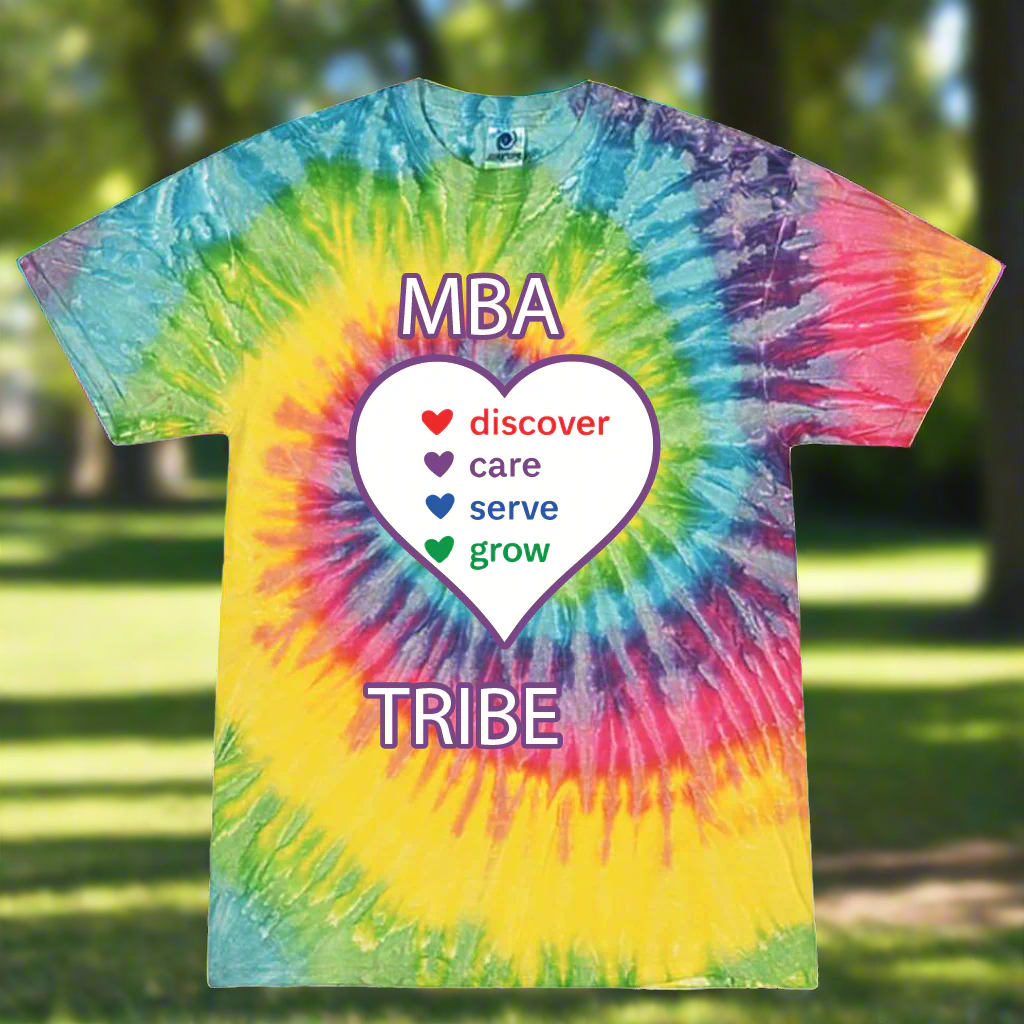MBA Spirit - Rainbow Tie Dye Adult Shirt