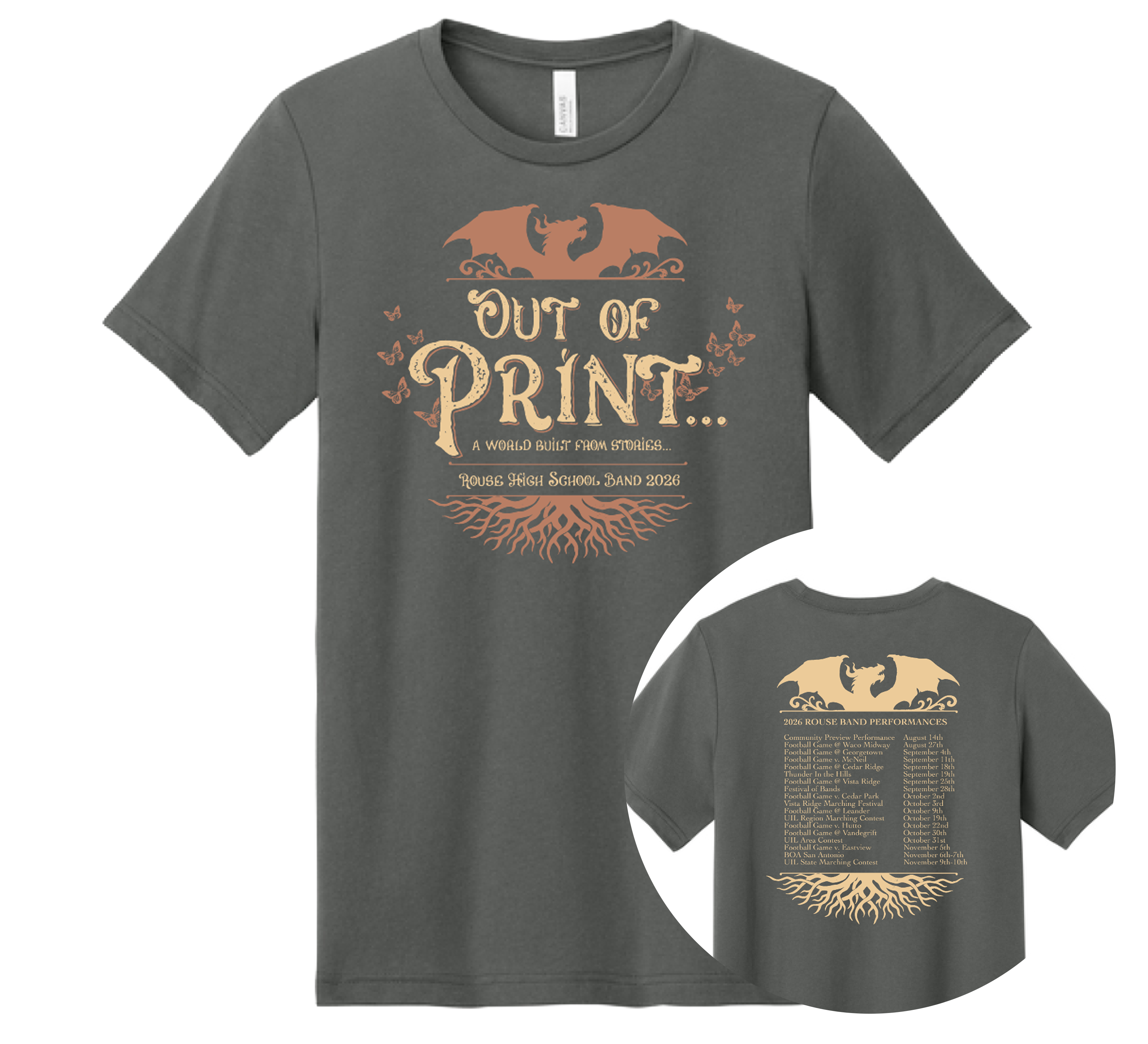 RHS Band - 2026 "Out of Print" Show Shirt