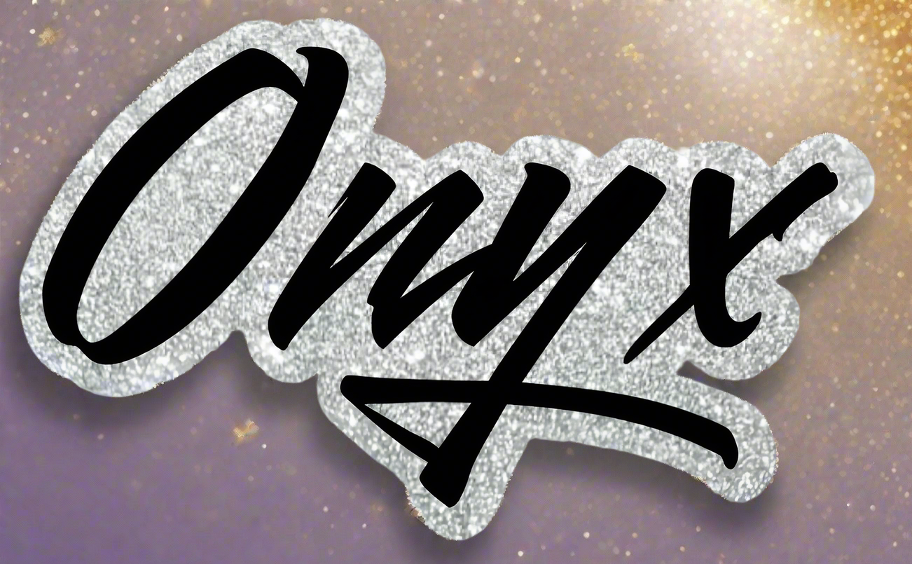 Onyx - Holographic/Glitter Sticker