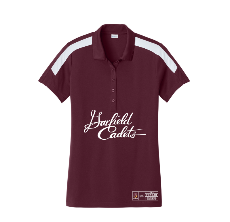Cadets '26 - Garfield Script Maroon Polo
