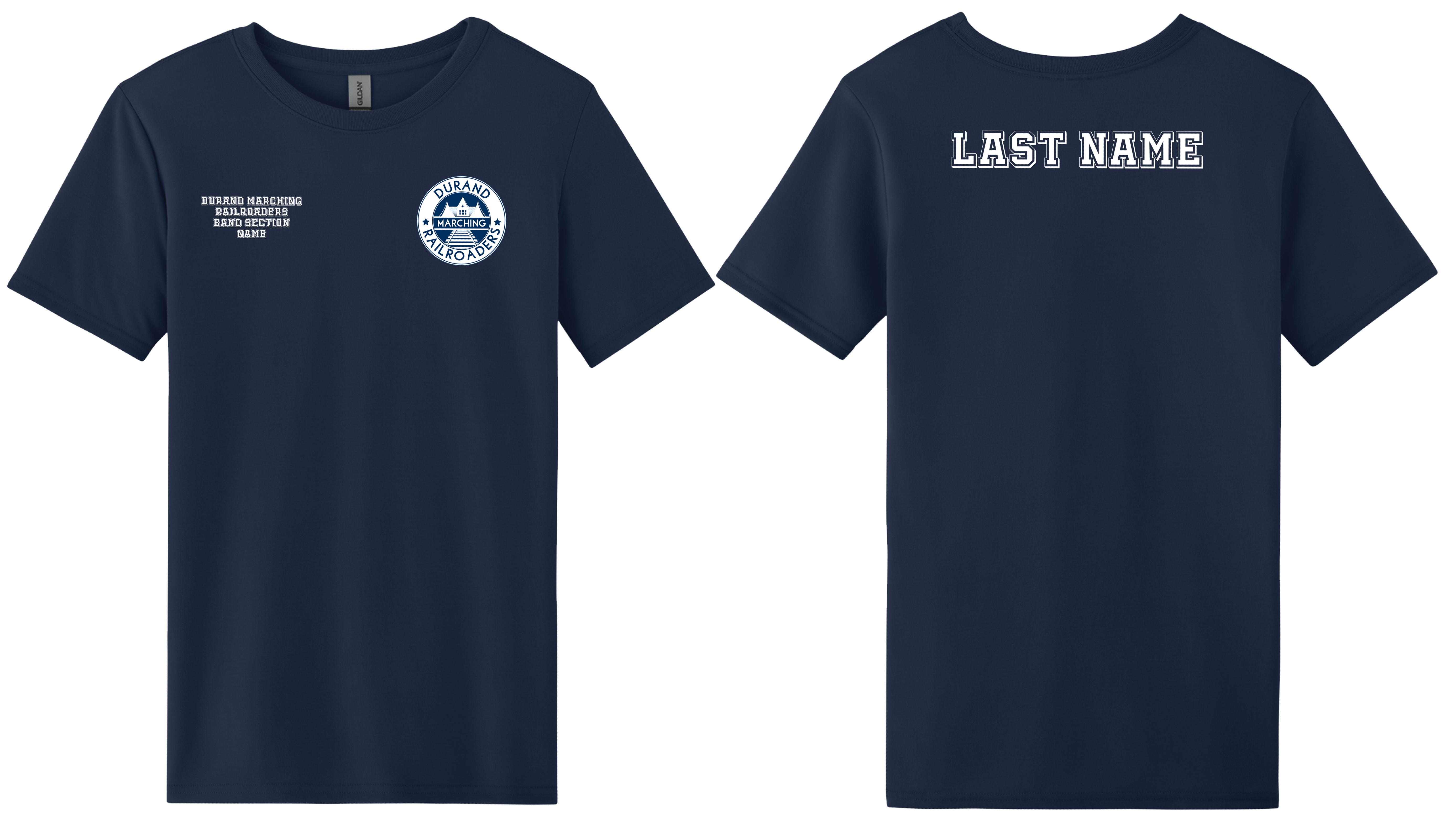 DMR Gildan Performance T-Shirt with DTF Logos