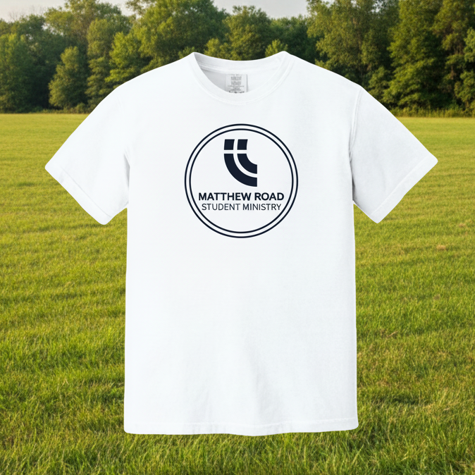 Circle Navy Logo Tee