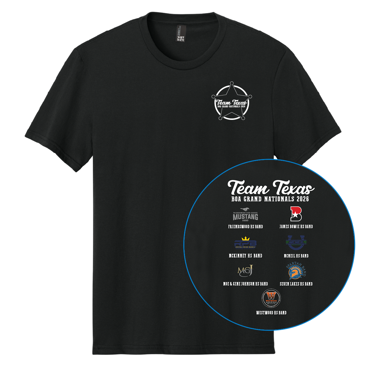 Team Texas 2026 T-shirt Version 2 Black