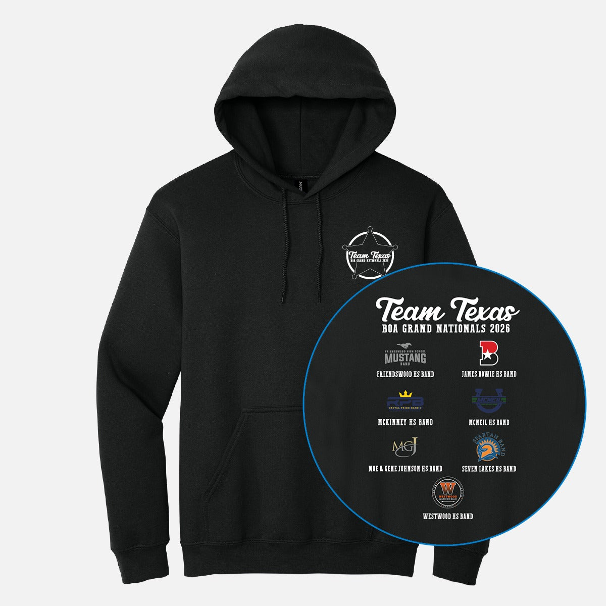 Team Texas 2026 Hoodie Version 2 Black